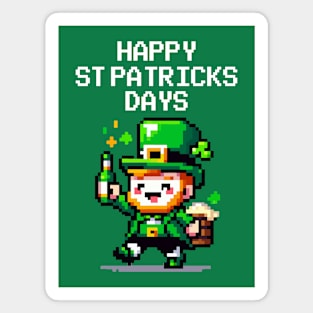 St Patricks Pixelated Magnet